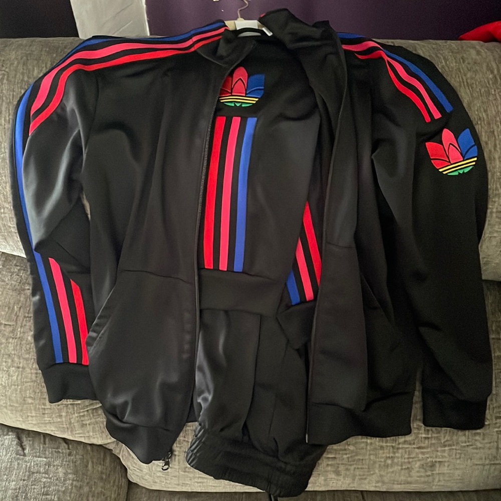 Adidas Striped Jogger Set